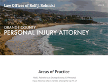 Tablet Screenshot of personalinjuryattorneyorangecounty.us